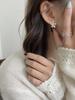 Aretes de Girasol de Plata Esterlina S925 para Mujer, Diseño Nicho con un Toque de Lujo Ligero y Alta Gama, Aretes de Camelia