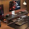 Soporte para monitor de computadora de escritorio, estante, organizador de escritorio y soporte extendido para laptop para sala de e-sports