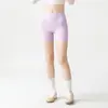 Shorts de yoga seamless de cintura alta para mulheres, com sensação de segunda pele, alta elasticidade, respirável, não enrola, adequado para uso diário como legging