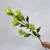 Eustoma grandiflorum 3 cabezas 6 cabezas platycodon grandiflorum paquete platycodon grandiflorum decoración del hogar boda diseño de sala de bodas guía de camino flores de seda hechas a mano