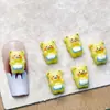 Explosiones Ins Oso de Mantequilla Dibujos Animados Joyería para Uñas Delantal Lindo Usar Armadura Accesorios DIY Hechos a Mano Al por Mayor