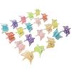 Mini borboleta pequena garra clipe AB colorido laser cor dopamina cor grampo de cabelo infantil pequenos acessórios de cabelo grampo de cabelo franja clipe