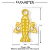 Cámara de Goteo de Petróleo Transfronteriza Barco Avión DIY Colgante de Acero de Titanio Collar para Mujer Papas Fritas Té de Leche Colgante de Joyería de Acero Inoxidable