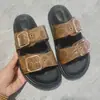 Sandalias de Verano para Mujer de Talla Grande Transfronteriza 25 Nuevas con Doble Hebilla, Suela Gruesa, Ligeras, Pantuflas Casuales para Exterior para Mujer