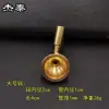 Tazón de pipa de cobre puro Accesorios tradicionales para fumar Latón Bolsa tradicional para tabaco seco Pipa de boca ancha DIY