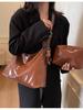 Bolso de Hombro Casual Transfronterizo para Mujer, Estilo Coreano Retro de Gran Capacidad, Nuevo Modelo 2026, Bolso de Axila de Gama Alta
