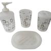 Juego de baño caliente de 4 piezas, juego de baño de plástico de 4 piezas juego de baño estampado juego de baño de 4 piezas juego de baño de 4 piezas