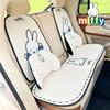 Almofada de Carro Miffy Original Almofada de Carro Fofa Universal Quatro Estações Seda de Mel Favo de Mel Respirável Almofada de Assento de Carro