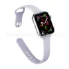 Correa de Silicona con Hebilla Inversa de Cintura Delgada Apple Adecuada para Apple iWatch Reloj Correa de Silicona 38/40/41mm