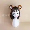 Faixa de cabeça exclusiva com orelhas de tigre de pelúcia transfronteiriça, conjunto de cauda de tigre para Halloween, acessório de cabeça para apresentações em festas de fim de ano