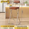 Taburete de Bar Plegable con Respaldo para Adultos Taburete Alto para Estar Sentado Mucho Tiempo Taburete Alto para Encimera de Cocina Taburete de Bar para Cajero