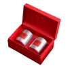 Caja de Empaque de Souvenir de Té Caja de Regalo Vacía Lata Redonda de Media Libra Té Negro de Año Nuevo Lata de Té Caja de Regalo Caja Vacía Se Puede Personalizar