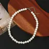 Colar de Pérolas Elegante Transfronteiriço Estilo Europeu e Americano Vários Tamanhos Mesmo Estilo de Blogger do Instagram Corrente de Clavícula de Alta Qualidade para Mulheres