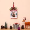 Decoraciones Navideñas Transfronterizas Nuevas Árbol de Cedro Árbol de Navidad Escena Colgante Redondo Pequeño Suministros para Decoración de Escena