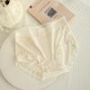 Verão Thin Lace Girl Student Underwear Feminino Amoreira Seda Respirável Confortável Cintura Média Quadril Cuecas Femininas