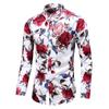 Comercio Exterior Transfronterizo Amazon Estilo Europeo y Americano 2025 Otoño Nuevo Talla Grande Camisa Slim de Manga Larga Estampada para Hombre