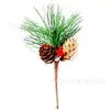 Atacado de fábrica decorações de Natal agulhas de pinheiro pingente de pinha vermelha acessórios DIY embalagem criativa acessórios para caixa de presente