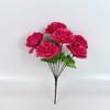 Flores Artificiales Personalizadas por el Fabricante, Flores Falsas de Peonía de 7 Cabezas para Decoración del Hogar, Decoración de Pasillo de Boda, Accesorios para Fotografía, Flores Decorativas