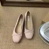 Zapatos Planos Rojos de Gamuza Estilo Francés para Mujer, Nuevos Zapatos de Ballet Planos con Punta Redonda Primavera/Verano 2026