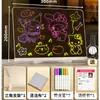 Prancheta Desenho Luminosa LED Transfronteiriça, Acrílico Luminoso, Quadro de Mensagens Apagável para Aniversário, Halloween, Natal, Montagem de Barraca