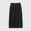 Elegante Falda Versátil de Corte Recto que Ceñe la Cadera para Mujer, Nuevo Diseño Otoño/Invierno 2026, Estilo de Nicho con Falda Lápiz con Abertura