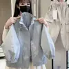 Jaqueta estilosa e reversível para meninos, adequada para primavera e outono, roupa infantil para atividades ao ar livre, tamanhos médios a grandes, jaqueta esportiva, moderna