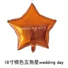 Globos de Estrella de Cinco Puntas de 18 pulgadas, Globos de Corazón de Papel de Aluminio, Globos al por Mayor de Fábrica Original con Diseños Impresos para Decoración de Ambiente