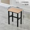 Taburete de silla simple, engrosado, para dormitorio, para estudiantes, para entrenamiento, taburete cuadrado simple, taburete de comedor, taburete de color para el hogar, taburete alto para adultos