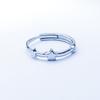 Anillo de apertura de acero de titanio antiguo de gran venta que no se desvanece, diseño de nicho para amantes del anillo de acero inoxidable, joyería al por mayor