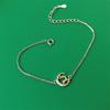 Pulsera de Plata Esterlina para Mujer Diseño de Nicho ins Estilo Lujo Ligero Pulsera Un Ciervo Contigo Simple Estudiantil Alce Pulsera de Moda