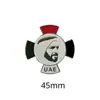 Modelo Quente Transfronteiriço Oriente Médio Emirados Árabes Unidos Retrato do Rei Senhor Esmalte Pintado Emblema Adesivo para Celular Pronto para Entrega