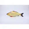Set de juguetes para gatos con almohada de pescado con hierba gatera, para entretenerse solo, alivia el aburrimiento, duradero y masticable, juguete de pez 3D simulado con hierba gatera para gatos