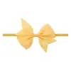 Nueva Diadema de Lazo para Niños Color Sólido Accesorios para el Cabello Bebé Linda Alta Elasticidad Accesorios para el Cabello de Festival 5688
