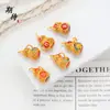 Esperando mucho tiempo no se desvanecerá oro accesorios diy calabaza auspiciosa Fulu calabaza colgante pulsera collar joyería colgante