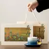 Conjunto de Xícara e Pires de Cerâmica Degradê com Design Único, Caneca para Chá da Tarde, Presente Prático para Clientes, Personalizável