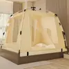 Mosquiteiro Completo Sem Instalação para Uso Doméstico no Verão, Barraca de Cama Dobrável para Bebês e Crianças, Tenda Mongólica Anti-Queda