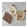 Gorro de Invierno de Lana Tejida para Bebés con Punta de Hongo, Suave y Lindo, con Botones, Gorro con Protección para los Oídos para Bebés Niños y Niñas