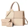 Dropshipping Transfronterizo Bolso de Hombro para Mujer de Oficina 2025 Nuevo Estilo Costura Color de Contraste Tendencia de Moda Bolso Cruzado
