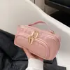 Bolsa de Cosméticos de PU con Patrón de Diamantes Gran Capacidad Estilo Ins Bolsa de Almacenamiento de Maquillaje de Gama Alta Portátil de Viaje Neceser para Mujeres