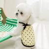 Vestido de princesa escocesa de renda para cachorro pequeno, primavera e verão, saia fina, alça de duas pernas, roupas para animais de estimação de cachorro pequeno e médio