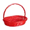 Cesta de Frutas, Cesta de Regalo Tejida a Mano de Mimbre, Cesta de Exhibición para Flores, Accesorio para Picnic y Recolección de Huevos
