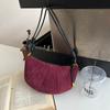 Cross-border matte novos fabricantes em estoque moda casual senhoras bolsa mensageiro nicho popular retro ombro croissant