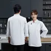 Uniformes de Chef Personalizados de Manga Corta para Verano, Ropa de Trabajo Delgada y Transpirable de Alta Gama para Catering y Pastelerías con Impresión de Restaurante
