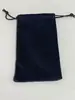 Bolsa de terciopelo para auriculares gris, negra y roja, Bolsa de cordón para joyería, Bádminton de terciopelo, Bolsa de almacenamiento con cordón para secador de pelo