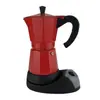 Cafetera Moka Eléctrica de Aluminio Transfronteriza Estilo Italiano Estilo Europeo Cafetera Doméstica Rápida y Conveniente Cafetera Eléctrica