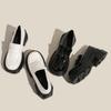 Mocasines Blancos para Mujer 2025 Nuevo Estilo Boca Baja con Falda Zapatos Pequeños de Cuero de Hada Estilo Británico Zapatos de Estudiante para Mujer