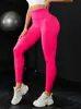 Calça Fitness Sem Costura Transfronteiriça Levanta Bumbum para Mulheres, Controle de Barriga, Justa ao Corpo, Respirável, Secagem Rápida, Sensação de Pele, Calça de Yoga de Cintura Alta, Levanta Bumbum, Bumbum em Formato de Pêssego