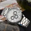 Artículo popular de comercio exterior: Reloj Cronógrafo Multifuncional de Seis Manecillas con Correa de Acero Inoxidable, Reloj de Moda de Cuarzo, Venta al por Mayor en Pequeñas Cantidades