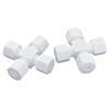 PTFE PTFE Teflon Resistente à Corrosão, Resistência a Altas Temperaturas, Ácido e Alcali 3 Quatro Vias Rosca Externa Rosca Interna Conexão de Virola