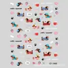 Xiaohongshu Douyin Transmisión en Vivo Pegatinas para Uñas con Relieve para Niños Pegatinas para Uñas para Adultos Funda para Teléfono iPad Fabricante Venta al por Mayor en Stock